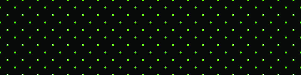 Black luxury background with green beads. Seamless vector illustration. 