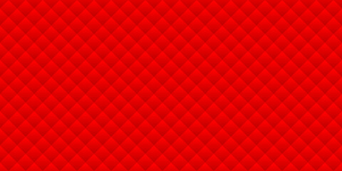 Red background with rhombuses. Seamless vector illustration. 
