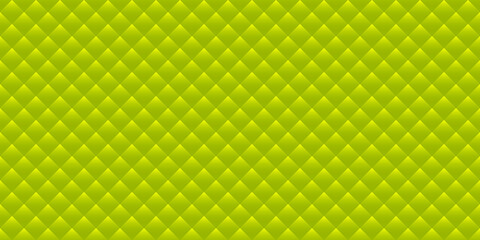 Fototapeta premium Green luxury background with rhombuses. Seamless vector illustration. 