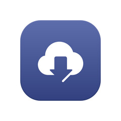 Cloud Download - Sticker