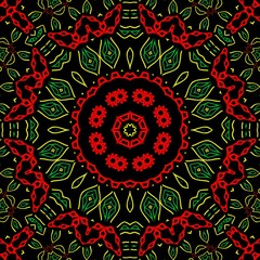 Floral pattern illustration design.