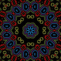 Fototapeta na wymiar Floral pattern illustration design.
