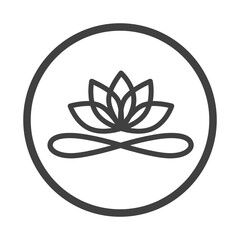 infinity lotus sign and symbol
