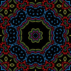 Floral pattern illustration design.