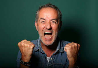 Portrait of a beautiful mature man