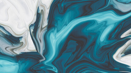 Obraz premium Illustration of liquid acrylic resin. Divorces and smooth lines of paint, colors. Pearl modulations. Abstraction of acrylic, epoxy, halftones. 3d illustration