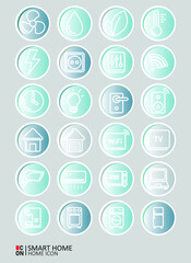 Vector image of smart home interface icon