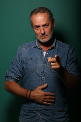 Portrait of a beautiful mature man