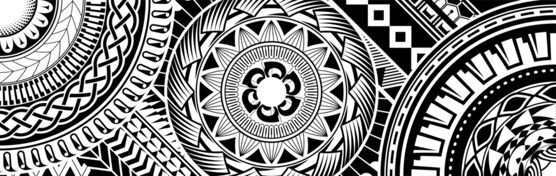 Polynesian ethnic pattern