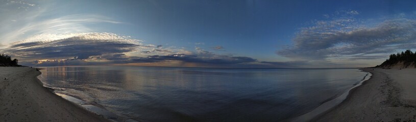 sunrise over the lake