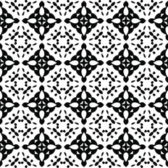 floral seamless pattern background.Geometric ornament for wallpapers and backgrounds. Black and white pattern.retained white elements to easily change the color of the inside of the black patterns. 