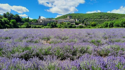Le village médiéval de Montclus dans le département du Gard en France © Monique Pouzet
