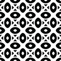 floral seamless pattern background.Geometric ornament for wallpapers and backgrounds. Black and white pattern.retained white elements to easily change the color of the inside of the black patterns. 