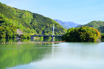Fototapeta na wymiar 丹沢湖 神奈川県山北町の風景