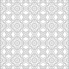 Repeating geometric tiles with stripe elements.Black and white pattern.
retained white elements to easily change the color of the inside of the black patterns. suitable for editing. 