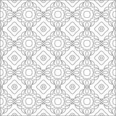 Repeating geometric tiles with stripe elements.Black and white pattern.
retained white elements to easily change the color of the inside of the black patterns. suitable for editing. 