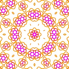 Colourful pattern illustration design made with the help of graphics.