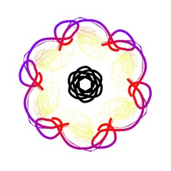 Colourful pattern illustration design made with the help of graphics.