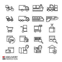 Vector image of delivery service icon