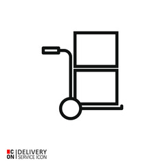 Vector image of delivery service icon