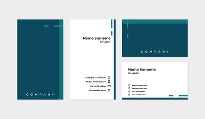 Modern and professional business card design template
