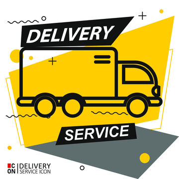 Vector image of delivery service icon