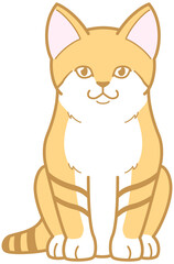 スナネコ 座る 猫科動物 イラスト Africa Wall Mural Afri So Terada