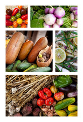 Healthy ingredients and vegetable