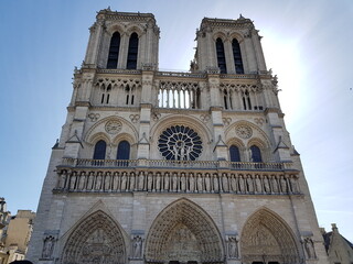 Fototapeta na wymiar Cathédrale Notre Dame de Paris 2018