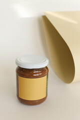 peanut butter in closed jar