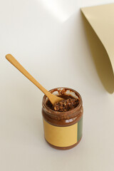 Texture close up Almond Butter or Peanut butter