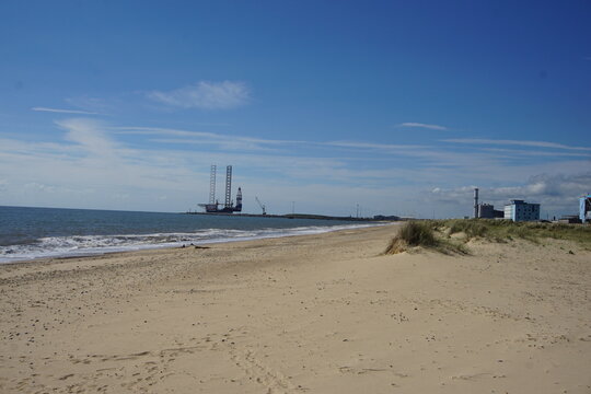 Port In Great Yarmouth, Norfolk, UK, June 2021