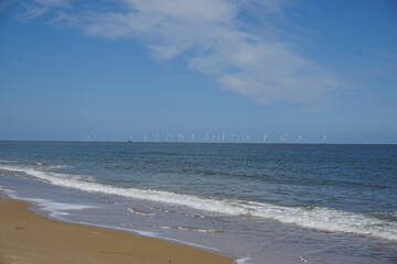 Wind farm near Great Yarmouth, June 2021