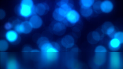 清涼感のあるコバルトブルーの海のような空のような幻想的なキラキラしたパーティクルの背景素材