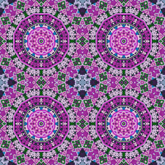 Seamless kaleidoscope or endless pattern for ceramic tile, wallpaper, linoleum, textile, web page background used.