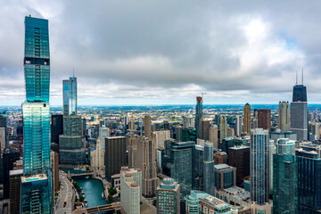 Fototapeta premium Views of the downtown towers