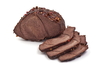 Spicy roast, isolated on white background.