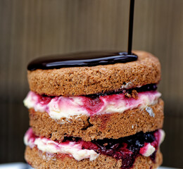 Black forest cake - Schwarzwalder Kirschtorte cake