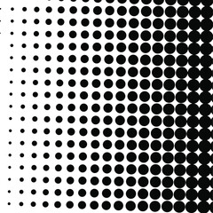 Black halftone background. Black polka dot. Halftone pattern. Modern Halftone Background, backdrop, texture, pattern. Vector illustration. Halftone Backdrop.