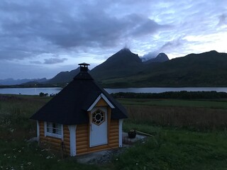small house by the mountains, Norway