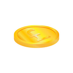 The symbol of financial stability is a gold coin on a white background.