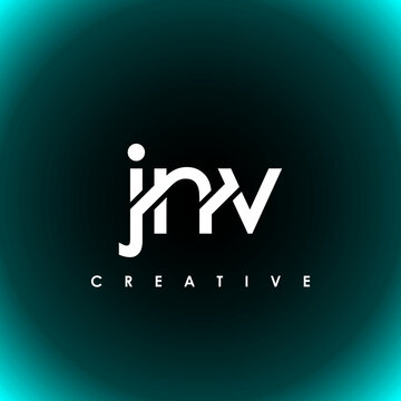 JNV Letter Initial Logo Design Template Vector Illustration