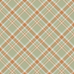 Plaid seamless pattern. Vector background of textile ornament. Flat fabric design.