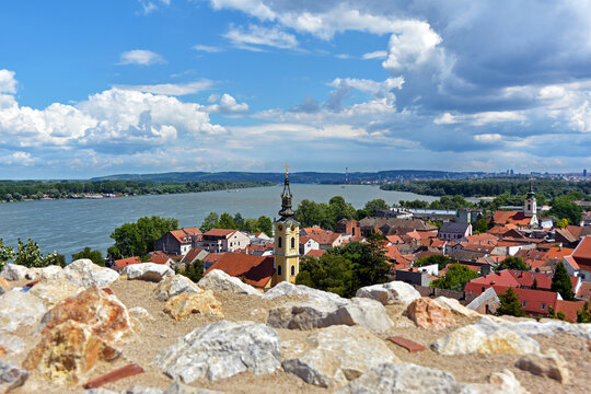 View from the Gardos Tower in Zemun, Belgrade - Serbia.