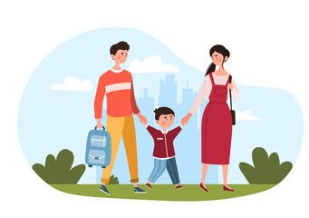 Happy family concept