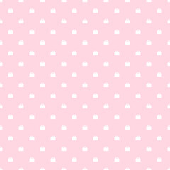 Seamless pattern of briefcase icon on pink background.