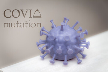 illustration of a covid virus cell