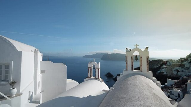 greek church in santorini greece