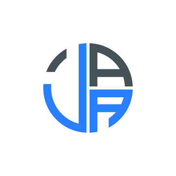 JAA logo JAA icon JAA vector JAA monogram JAA letter JAA minimalist JAA triangle JAA hexagon Circle Unique modern flat abstract logo design 