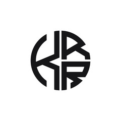 KRR logo KRR icon KRR vector KRR monogram KRR letter KRR minimalist KRR triangle KRR hexagon Circle Unique modern flat abstract logo design 